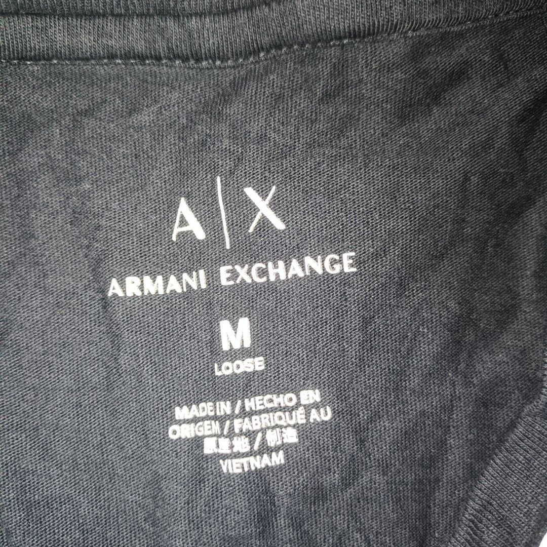 Armani Exchange Shirt (Category: Tshirts & Polo Shirts ) located in General Santos City (Dadiangas). Submitted by Serde (Listing ID 1320763936, Image 3). Description: Armani Exchange Big Print Fit Large 21x30 excellent need wash/fresh from bale.