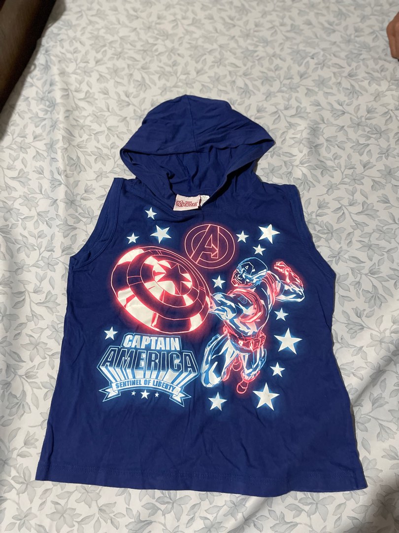 Avengers Sleeveless Hoodie for Boys 4 9 y o Babies Kids Babies Kids Fashion on Carousell