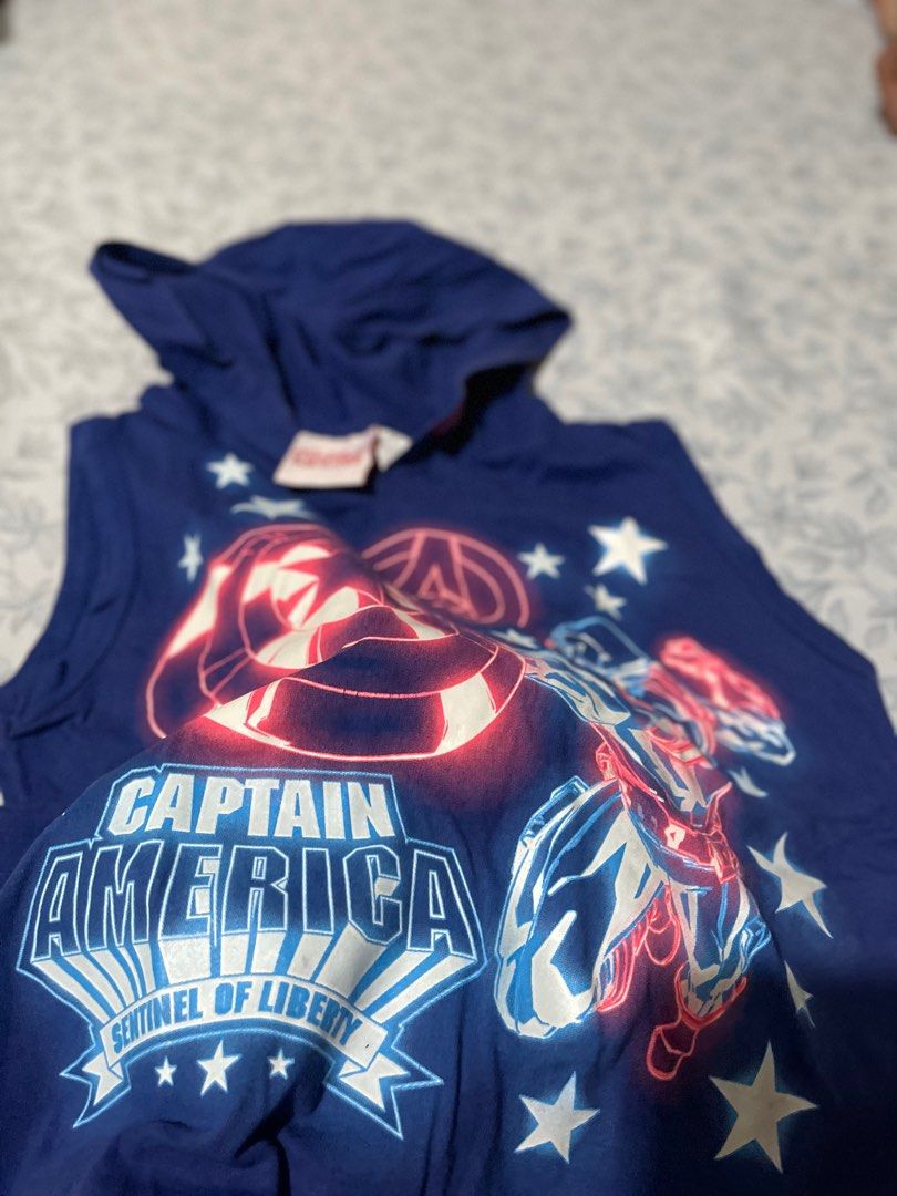 Avengers Sleeveless Hoodie for Boys 4 9 y o Babies Kids Babies Kids Fashion on Carousell