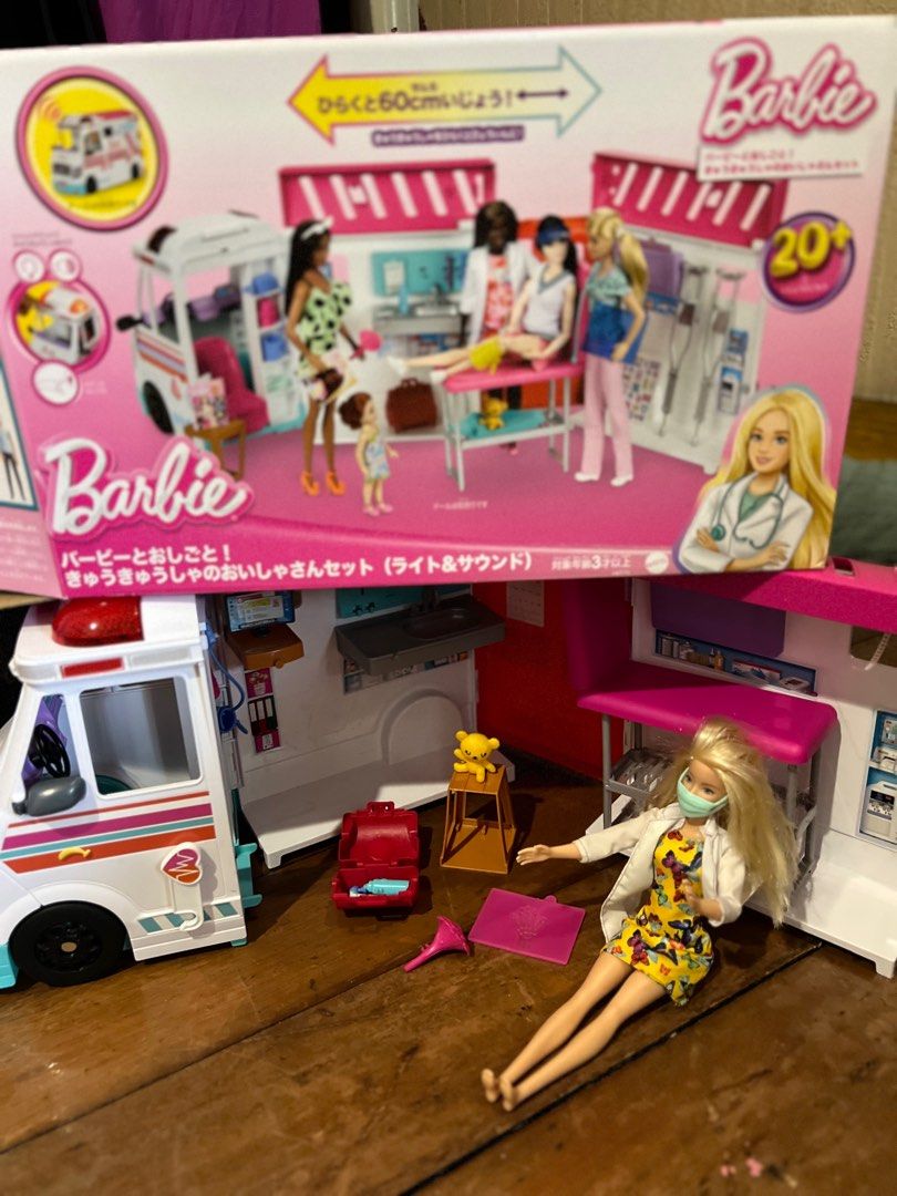 Barbie Ambulance w barbie doll doctor