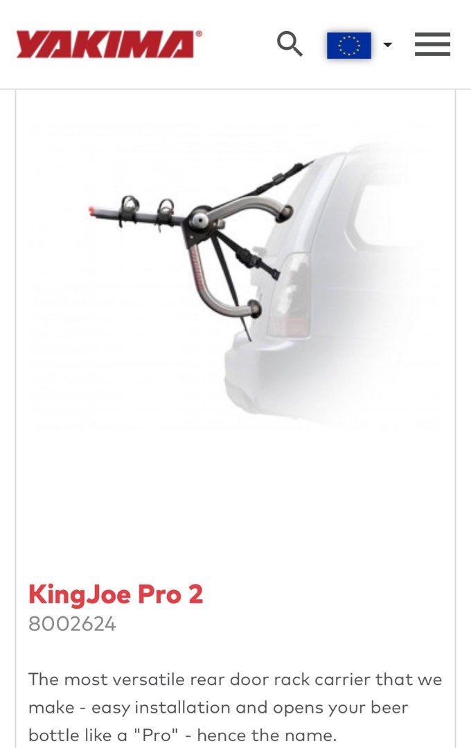 Yakima king joe pro bike rack hotsell