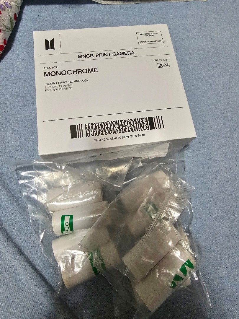 BTS Monochrome Print Camera - sealed (Category: Cameras) located in Las Pinas. Submitted by gl3nndita (Listing ID 1320689459, Image 1). Description: This is the BTS Monochrome print camera, includes tape. Sealed box. Origin: BTS Monochrome in Hong Kong.