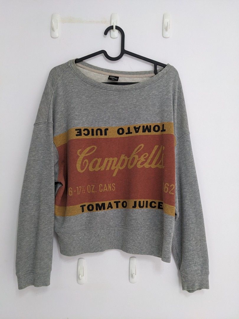 Andy Warhol Campbell s Tomato Juice Crewneck Sweater Uniqlo SprzNY