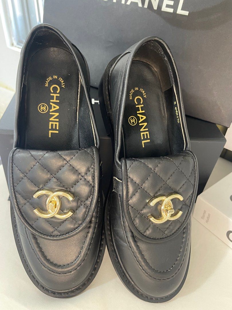 Vintage chanel loafers cheap