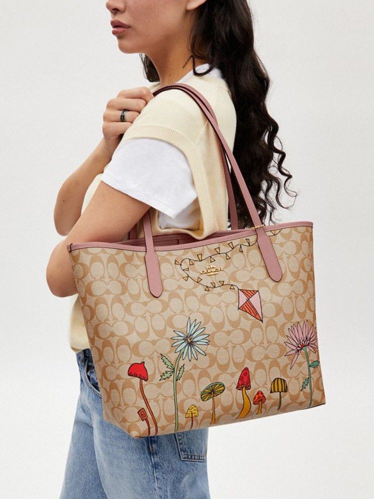 Coach pvc tote cheap