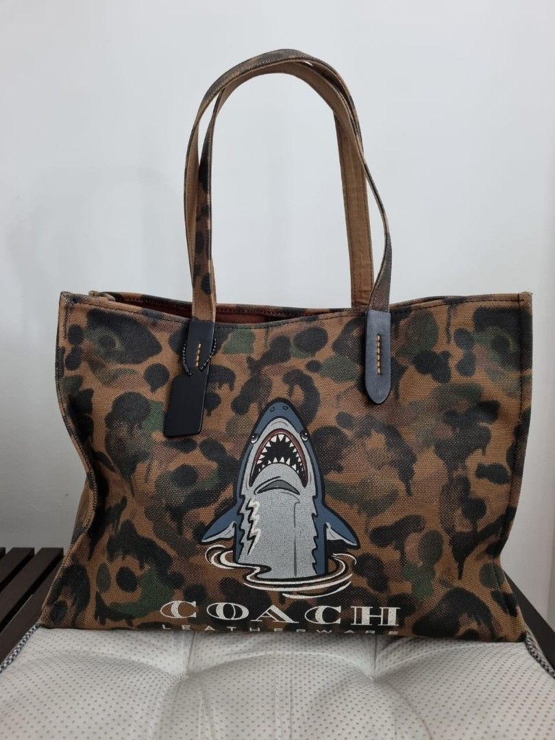 Coach Shark Camo Tote Bag