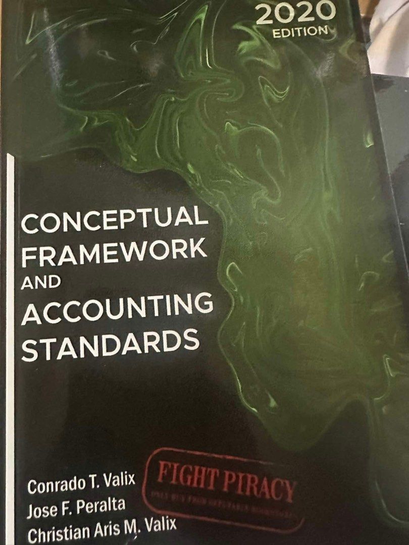 Conceptual Framework & Accounting Standards (Category: Textbooks) located in Pateros City. Submitted by kykyyyy_ (Listing ID 1320722476, Image 1). Description: Brandnew‼️ ✅NO writings ✅NO highlights ✅With plastic cover.