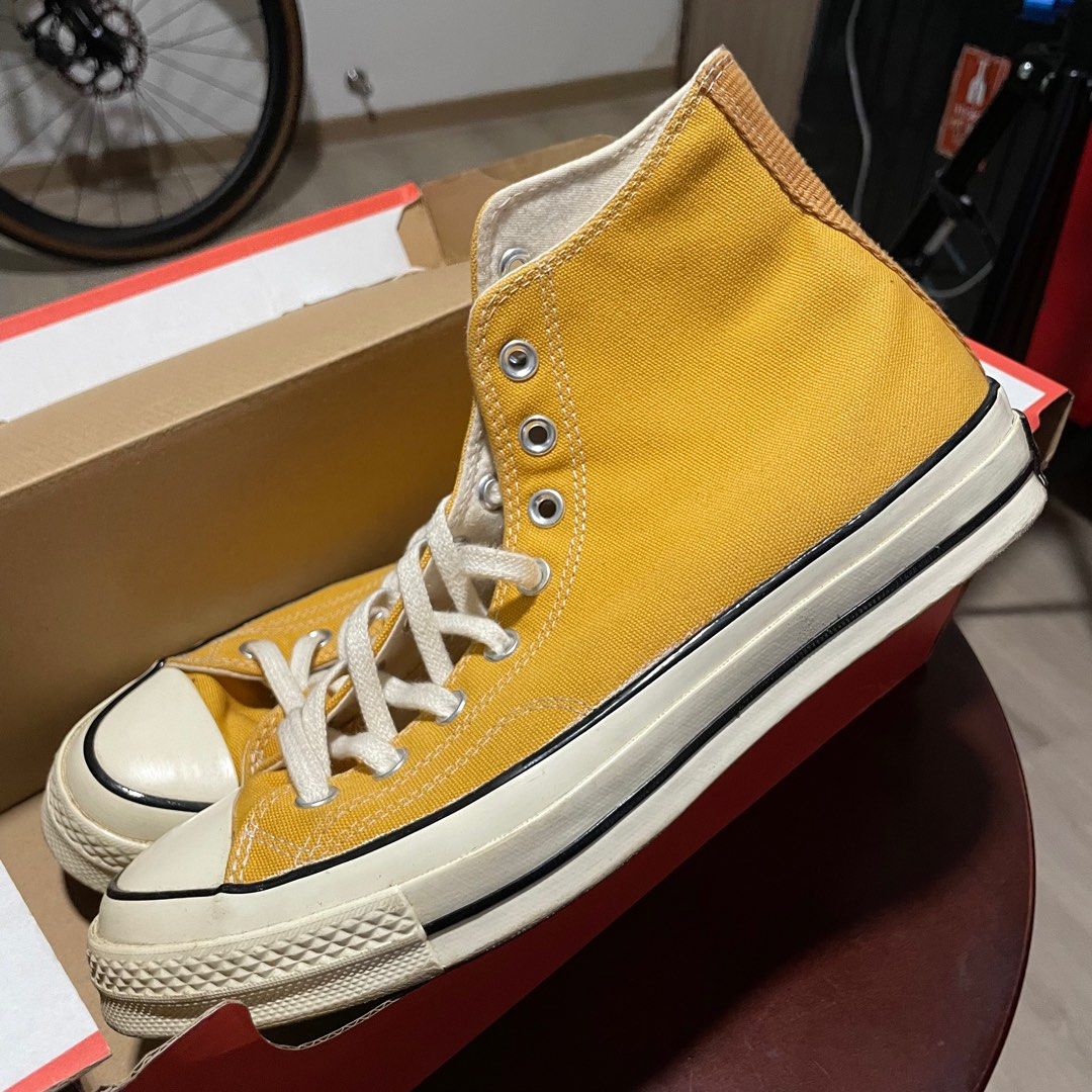 Converse Chuck Taylor 70 Hi Cut High Cut US 9 Sunflower Yellow Mustard