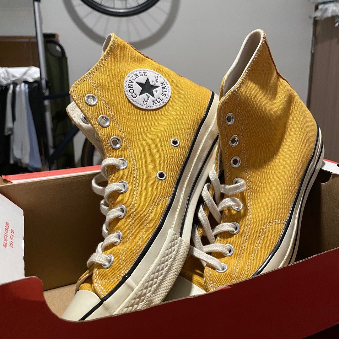 Converse Chuck Taylor 70 Hi Cut High Cut US 9 Sunflower Yellow Mustard