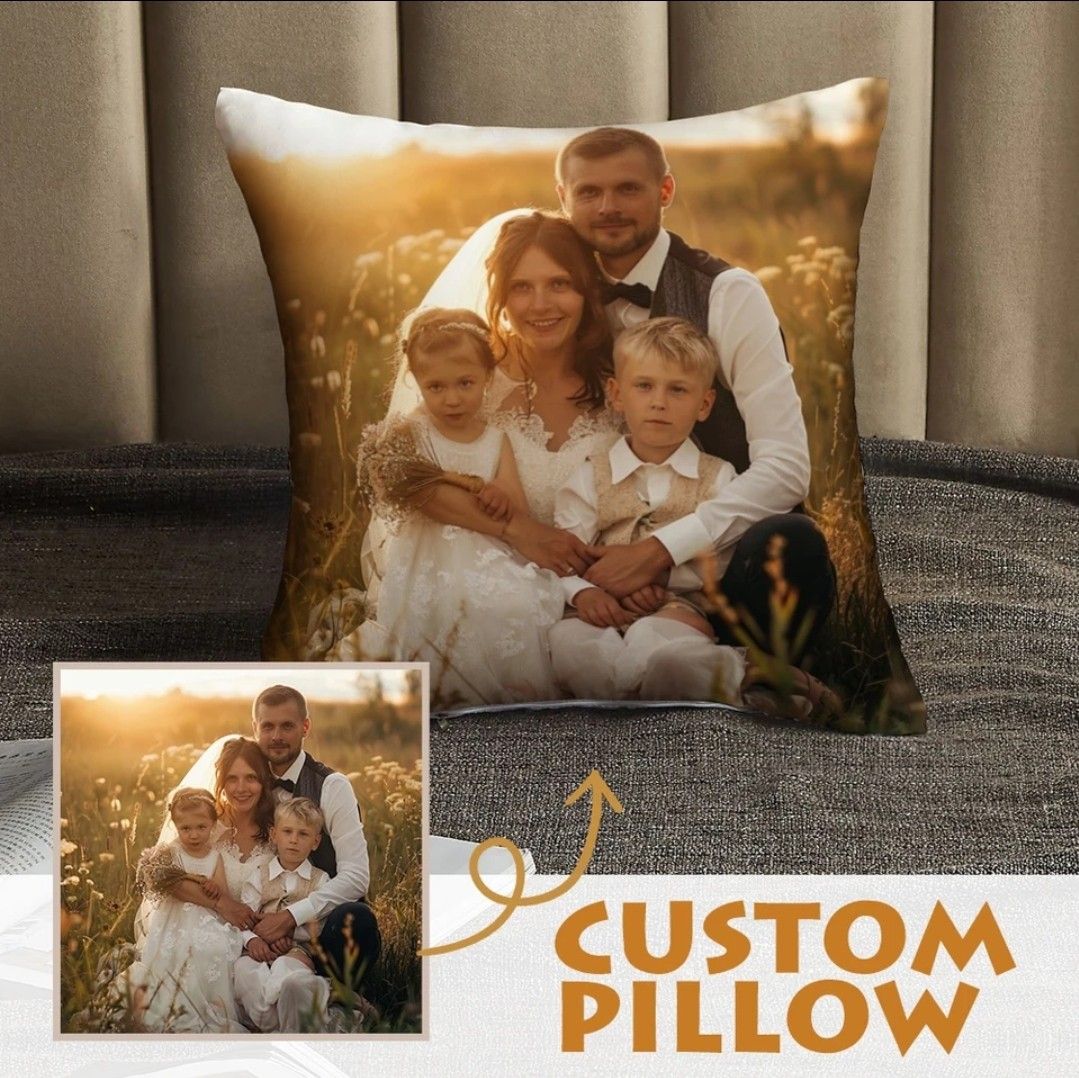 1pc Custom cushion Cover DIY LOGO pets Baby Pilow Cover Luxury Customized Home Gifts Decorative from your own photo Many sizes