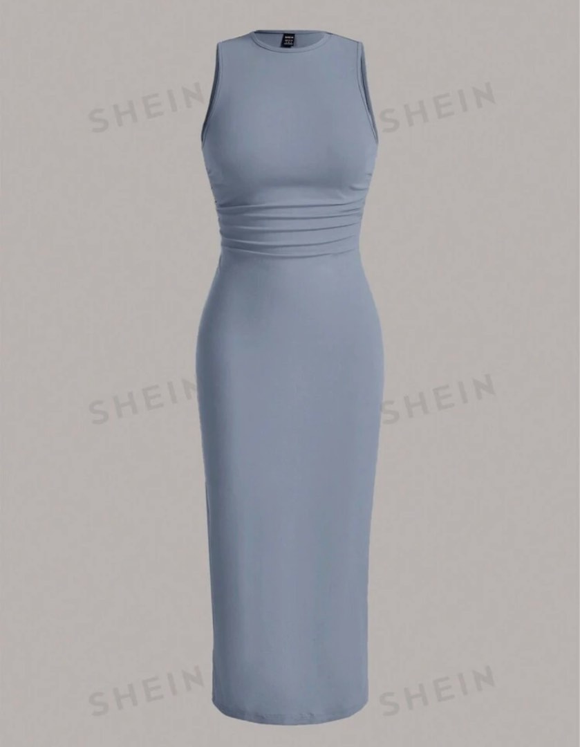 Dusty Blue Bodycon Dress Women s Fashion Dresses Sets Dresses on Carousell