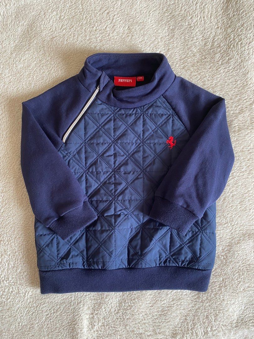 Ferrari Sweatshirt (Category: Babies & Kids Fashion) located in Palo. Submitted by armc07 (Listing ID 1320598633, Image 1). Description: 12 mos on tag (fit up to 12-18 mos).