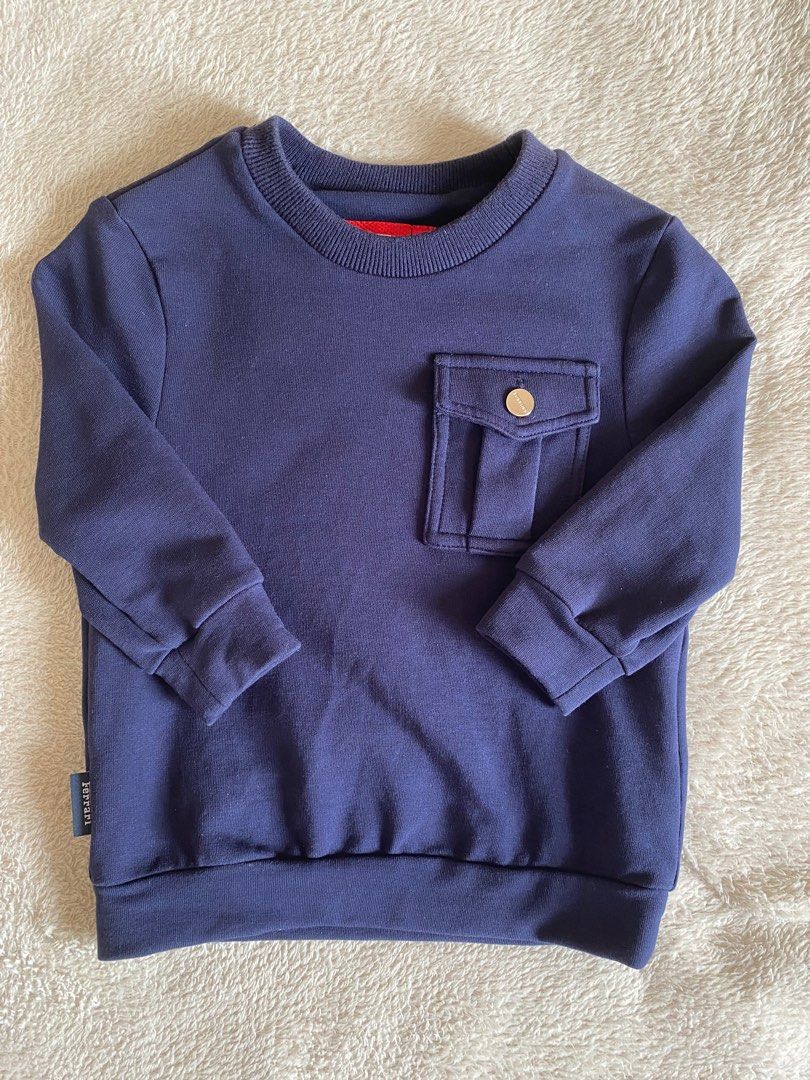 Ferrari Sweatshirt (Category: Babies & Kids Fashion) located in Palo. Submitted by armc07 (Listing ID 1320598917, Image 1). Description: 12 mos on tag (fit up to 12-18 mos).