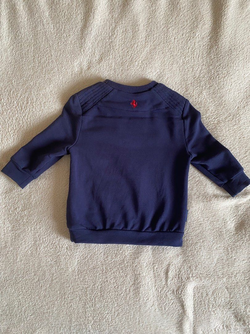 Ferrari Sweatshirt (Category: Babies & Kids Fashion) located in Palo. Submitted by armc07 (Listing ID 1320598917, Image 3). Description: 12 mos on tag (fit up to 12-18 mos).