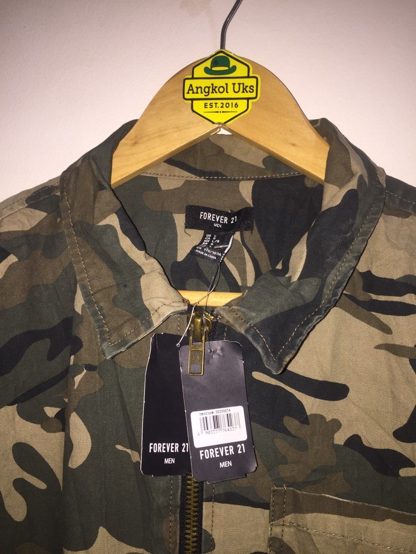 Forever 21 camo jacket mens store