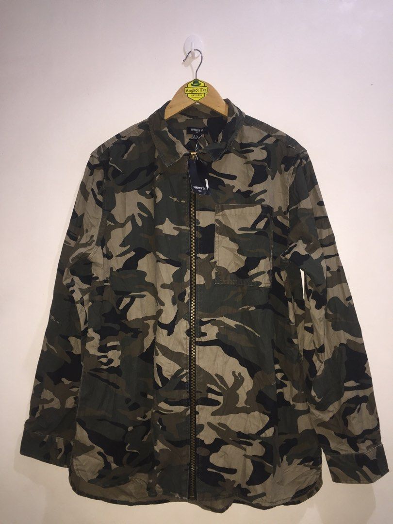Forever 21 camo jacket mens online