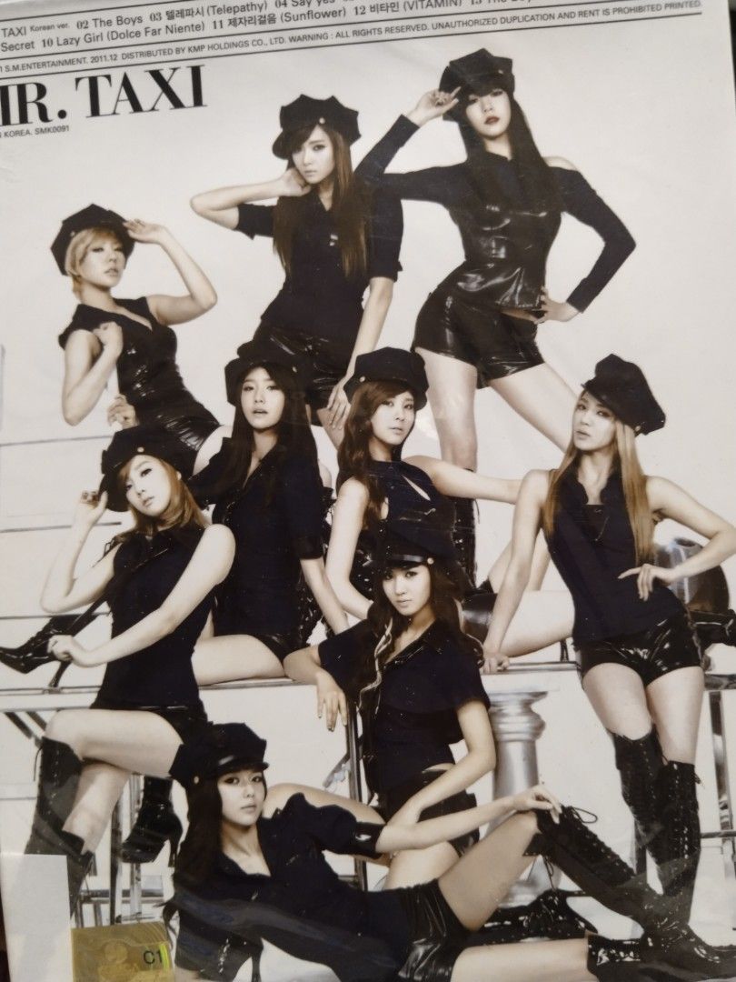 Girls' Generation Mr. Taxi (Category: CDs & DVDs) located in Quezon City. Submitted by lois_bns (Listing ID 1320759834, Image 1). Description: Girls' Generation Mr. Taxi Album with PC and Postcards Korean Press.