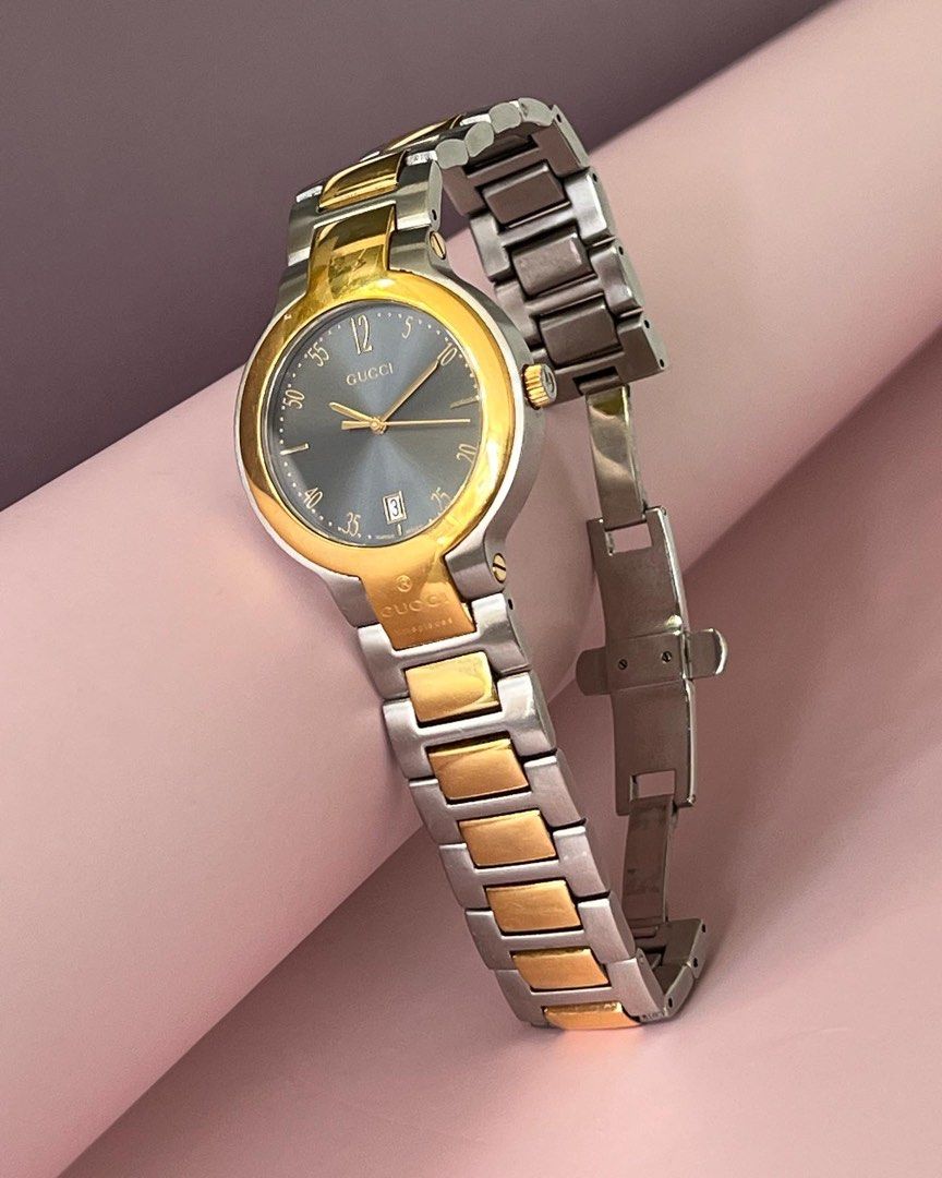 Gucci 2 tone 8900M 35mm watch authentic preowned