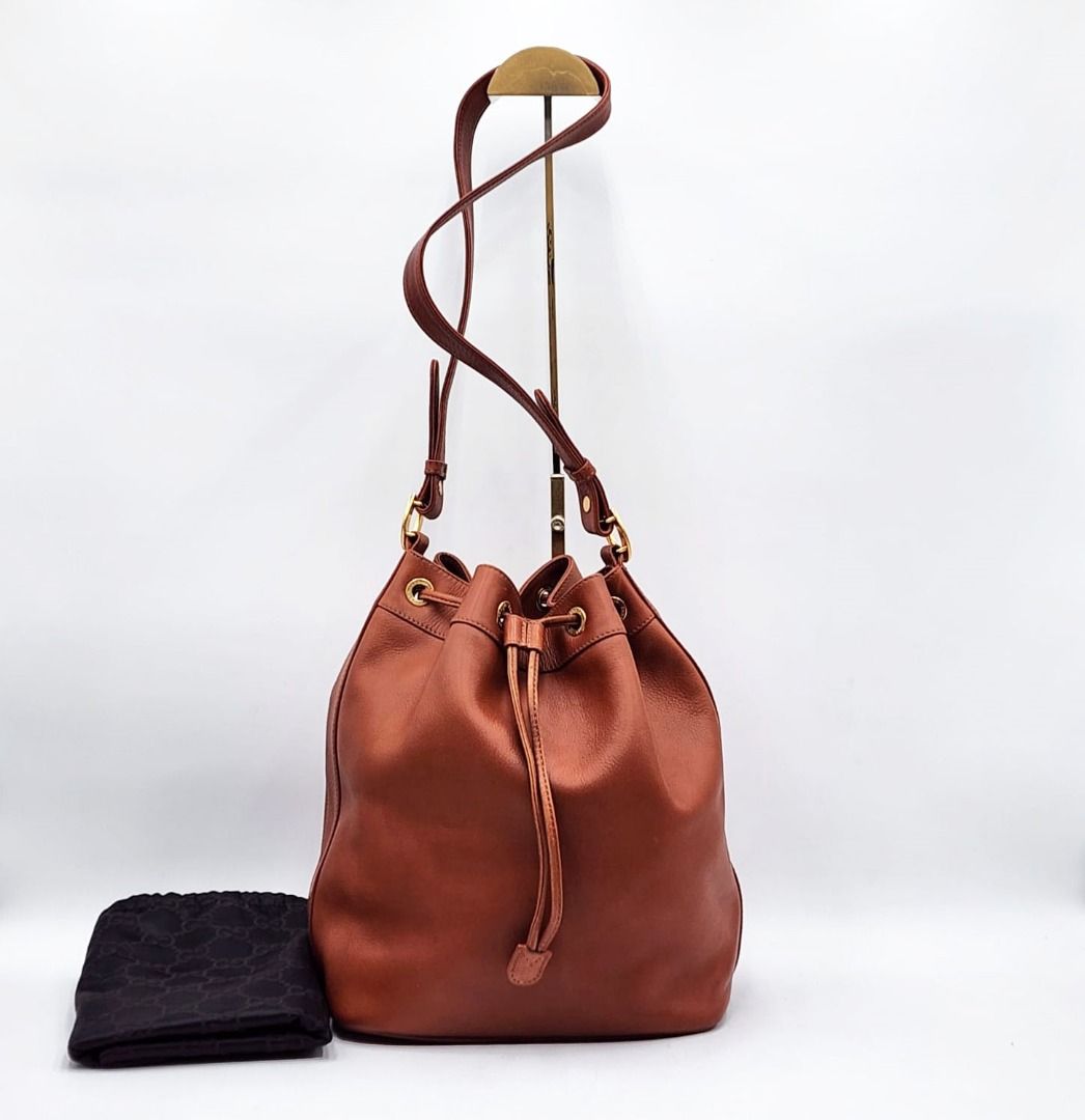 Gucci Vintage Horsebit Drawstring Bucket Bag Luxury Bags Wallets on Carousell