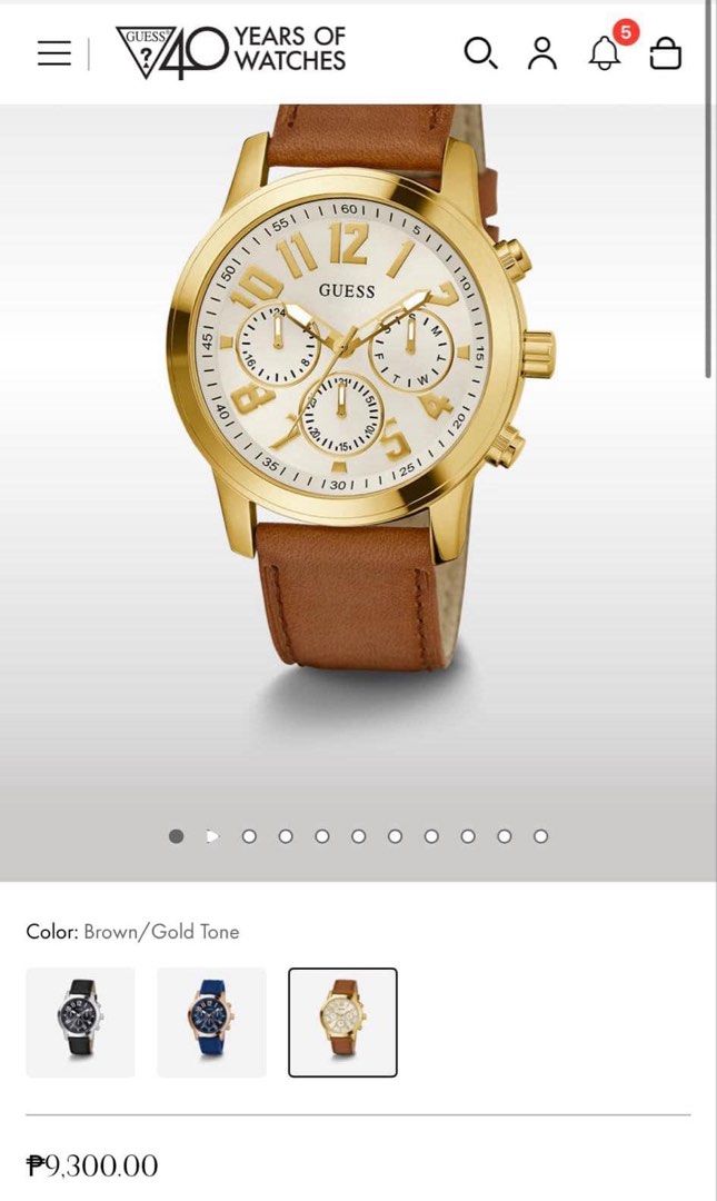 Guess Watch (Category: Luxury Watches) located in Manila. Submitted by ctluxefinds (Listing ID 1320739630, Image 3). Description: Used once only! Good as new with box included. Model No. W1105G2 Note that last photo is for price reference only. Thank you!.