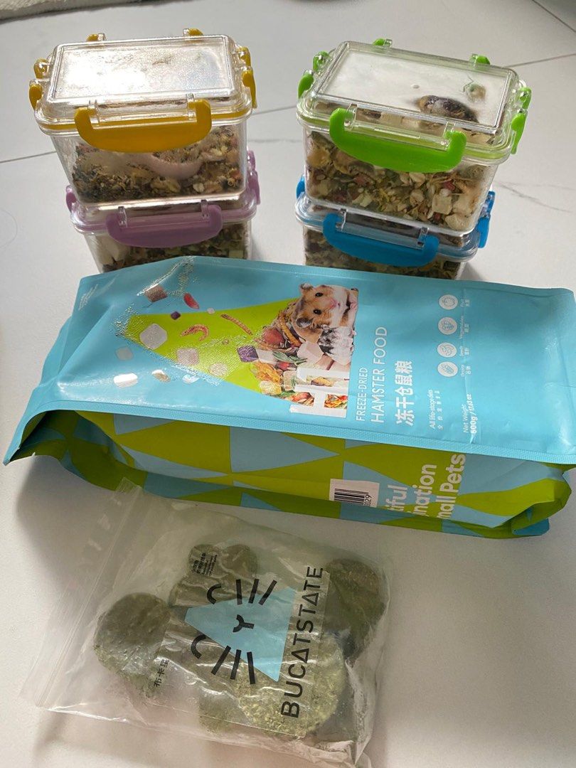 Hamster food storage clearance