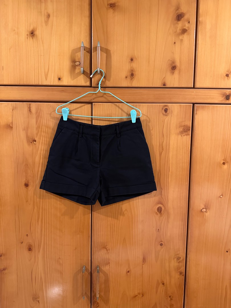 Ladies smart black shorts best sale