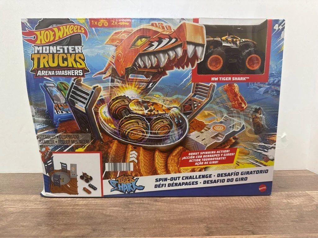 Hot wheels monster truck shark spin Carousell