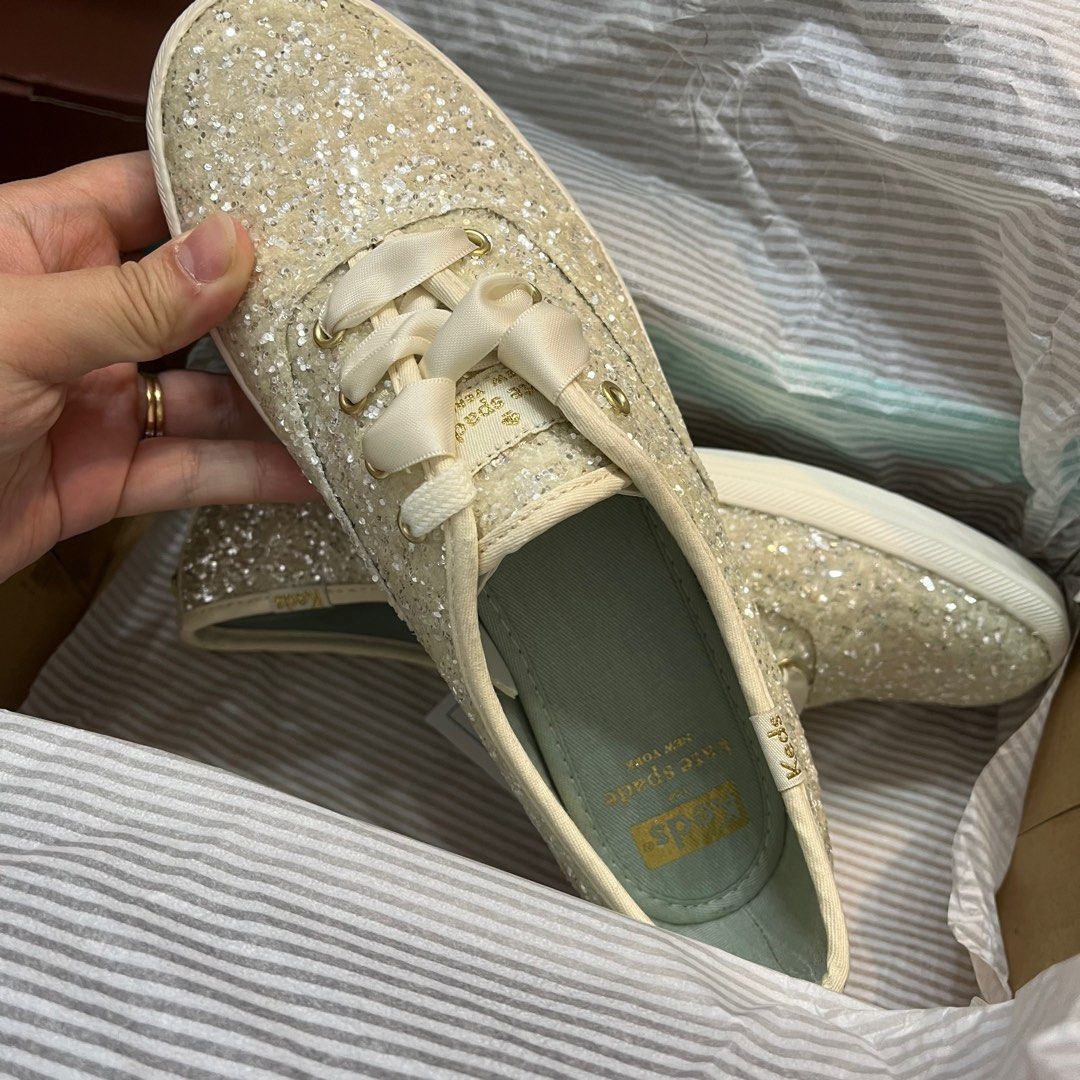 Keds kate spade cream glitter store