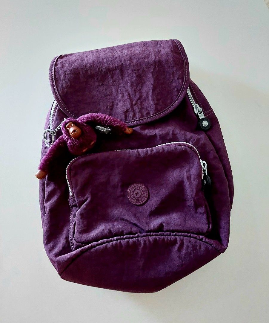 Kipling City Zip Violet Backpack