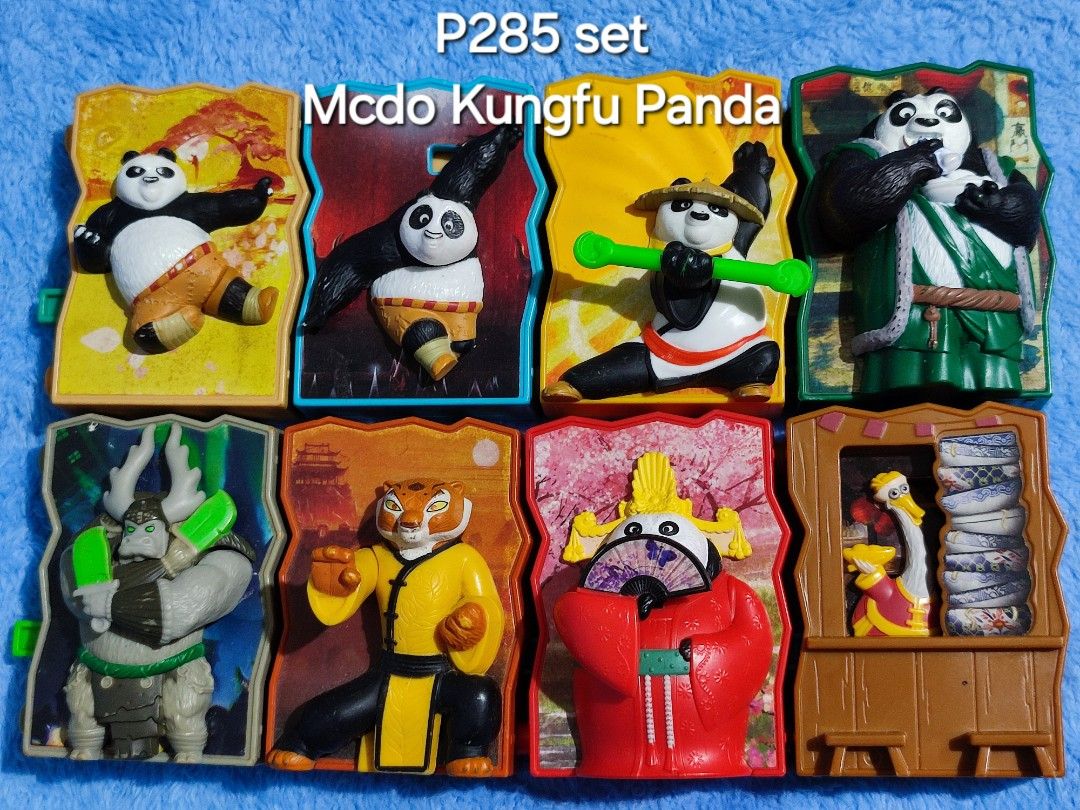 KUNGFU PANDA Linking Toys (Category: Designer & Blind Box Toys) located in Baguio. Submitted by abigailmyra (Listing ID 1320762961, Image 2). Description: PHP 38 each PHP 285 set of 8 pcs by Dreamworks & Mcdo loc:Baguio-CAR.