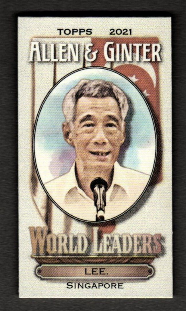 Lee Hsien Loong #MWL-17 2021 Topps Allen & Ginter Mini World