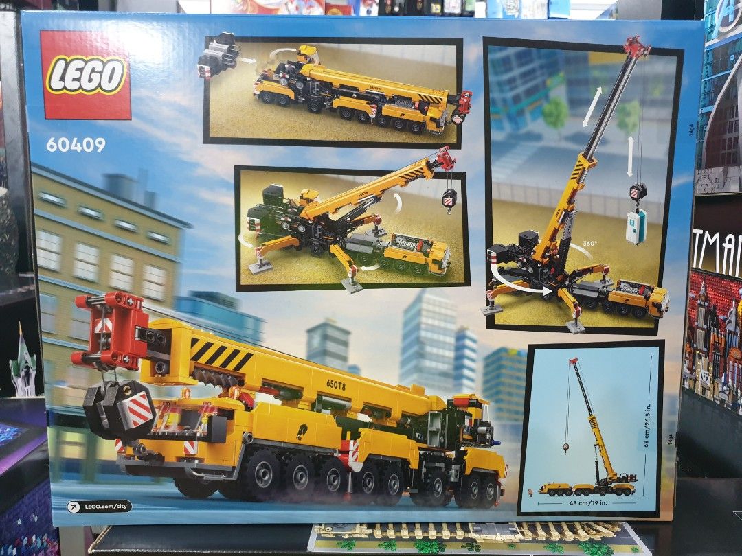 Lego City 60409 Mobile Construction Crane (Category: Lego & Building Sets) located in Manila. Submitted by agsbeagle888 (Listing ID 1320599863, Image 2). Description: We sell various collections of Lego original sets, Technic, Icons, Arts,Star Wars, Harry Potter,Disney, Speed Champions,Architecture,Marvel / DC ,Monkie Kids, Super Mario, Dreamzz, Creator,Ninjago, Sonic The Hedgehog, Minifigures, Lego Keychains Feel free to inquire models that you 