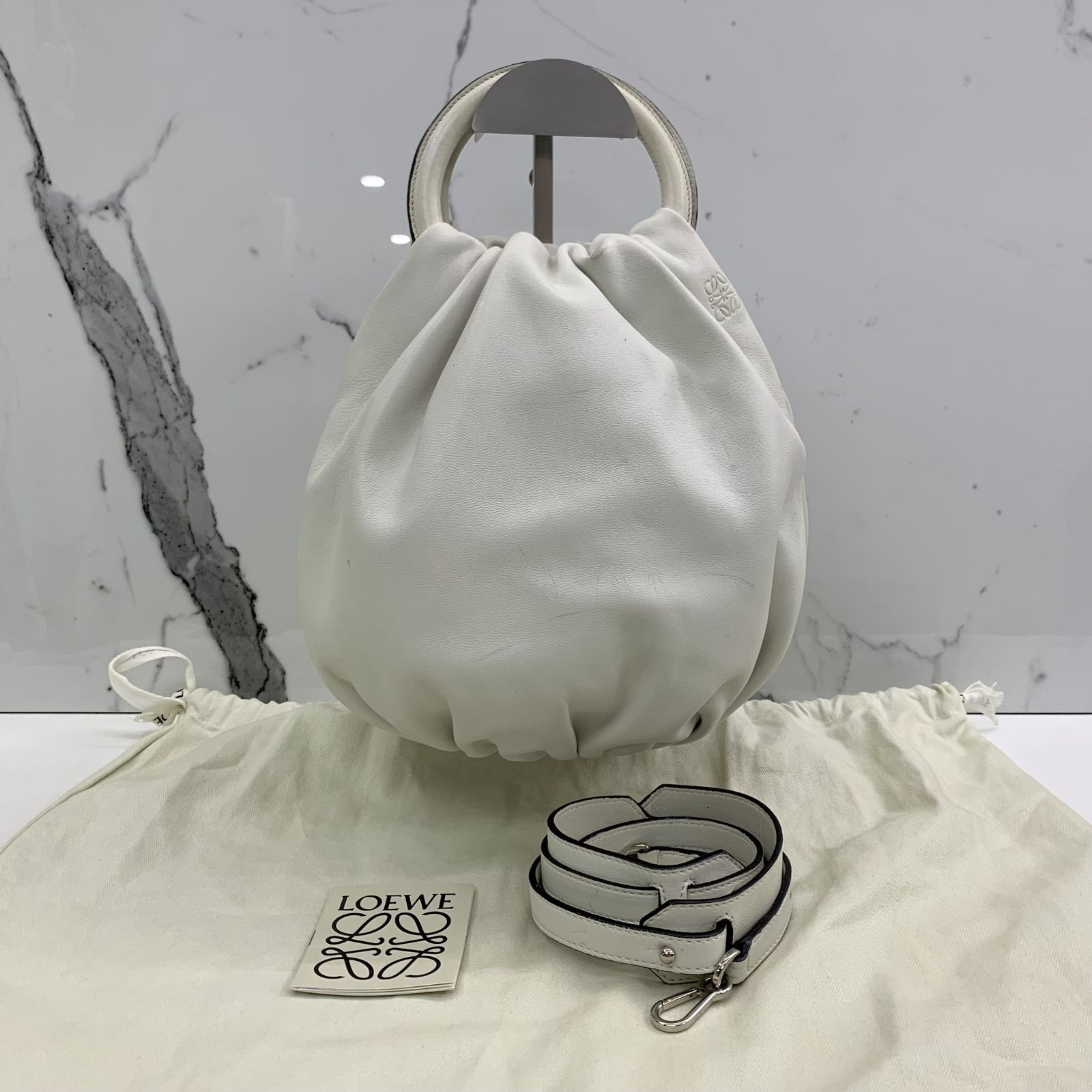 LOEWE WHITE BOUNCE 2WAY HANDBAG 247038252