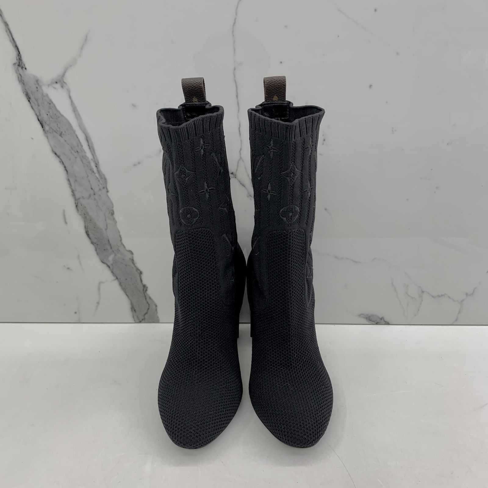 Louis vuitton black ankle boots outlet