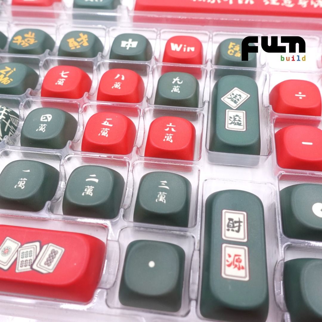 [MAHJONG Keycaps][MOA Profile] Dye Sublimation Printed 129 Keys for ...