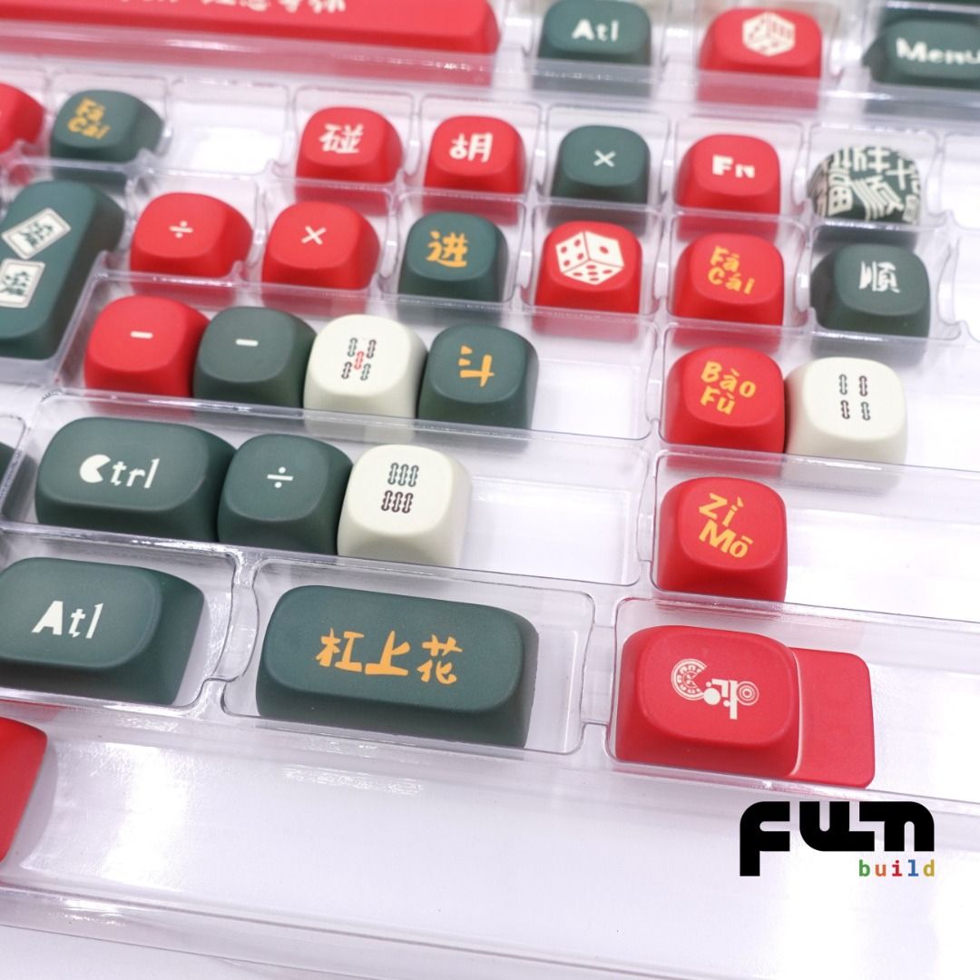 [MAHJONG Keycaps][MOA Profile] Dye Sublimation Printed 129 Keys for ...