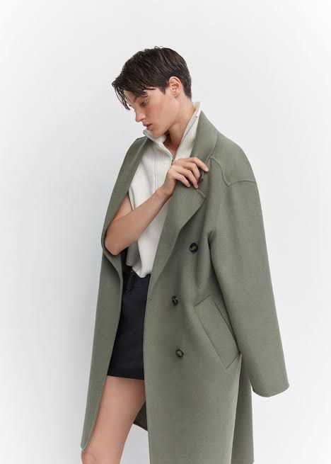 Handmade wool coat mango on sale