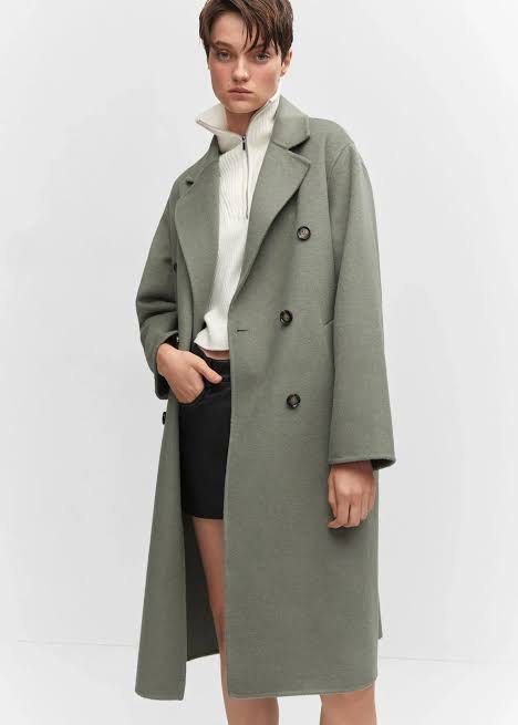 Handmade wool coat mango online