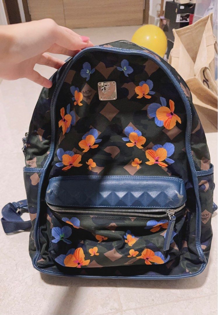 Mcm dieter nylon backpack top