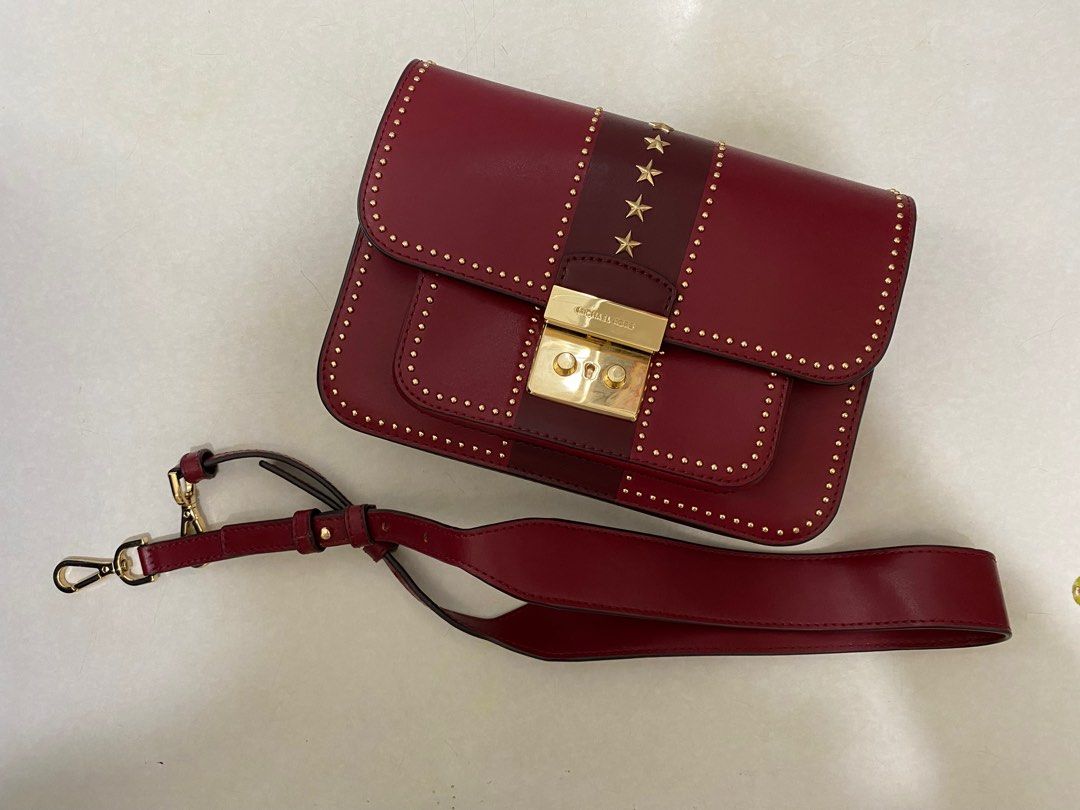 Mk sloan editor leather shoulder bag hot sale