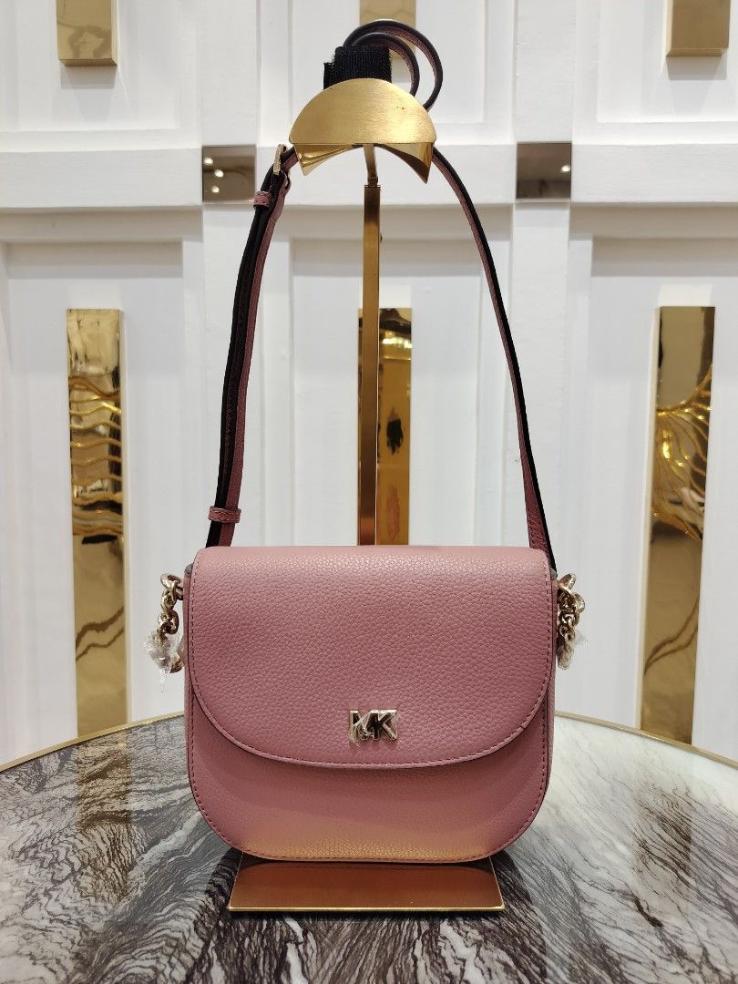 Michael kors mott pebbled leather dome crossbody best sale