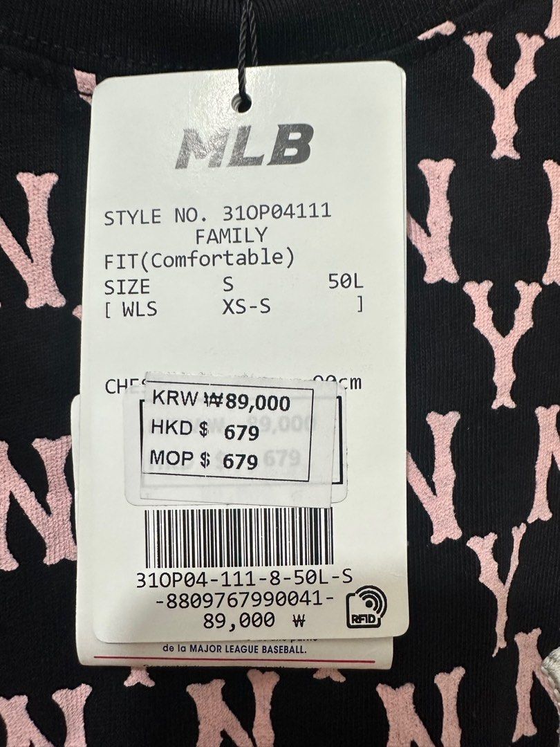 MLB 真品韓國連身裙，黑色粉紅色全新, 女裝, 連身裙& 套裝, 連身裙- Carousell