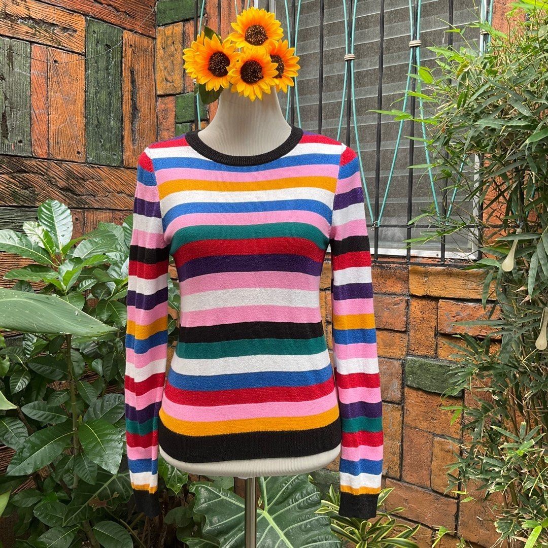 Monki rainbow jumper shop