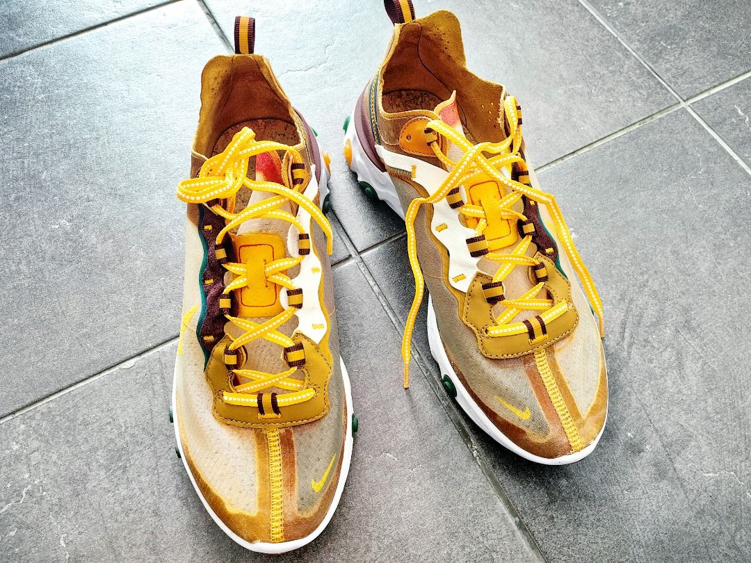 Nike React Element 87 Orange Peel RARE ITEM Men s Fashion Footwear Sneakers on Carousell