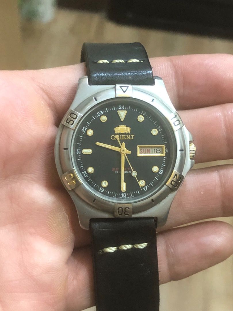 ORIENT sports automatic watch (Category: Men's Watches) located in Los Banos. Submitted by craftmanship (Listing ID 1320716732, Image 1). Description: Orient Sports automatic watch in good condition Price Firm.