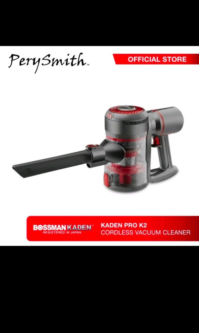 PerySmith Cordless Vacuum Cleaner X Bossman Kaden PRO K2 BATTERY KENA CARI