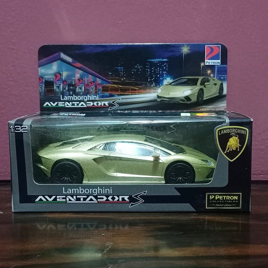 PETRON LAMBORGHINI AVENTADOR S GOLD Hobbies Toys Toys Games on Carousell