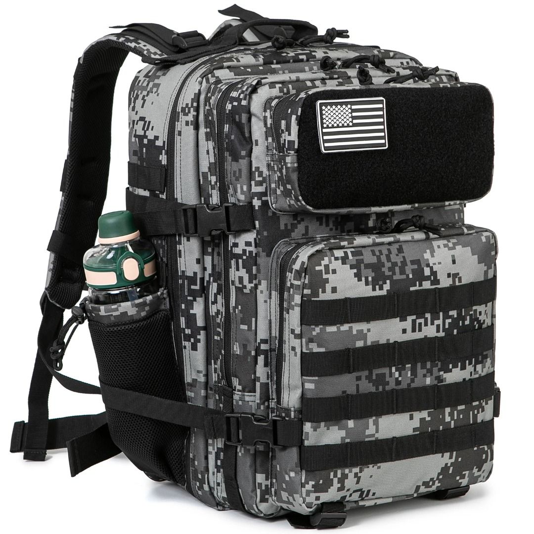 QT QY 50L Tactical Backpack survival Bag Hunting MOLLE Backpack GYM For Men EDC Outdoor Hiking Rucksack Witch Bottle Holder Carousell