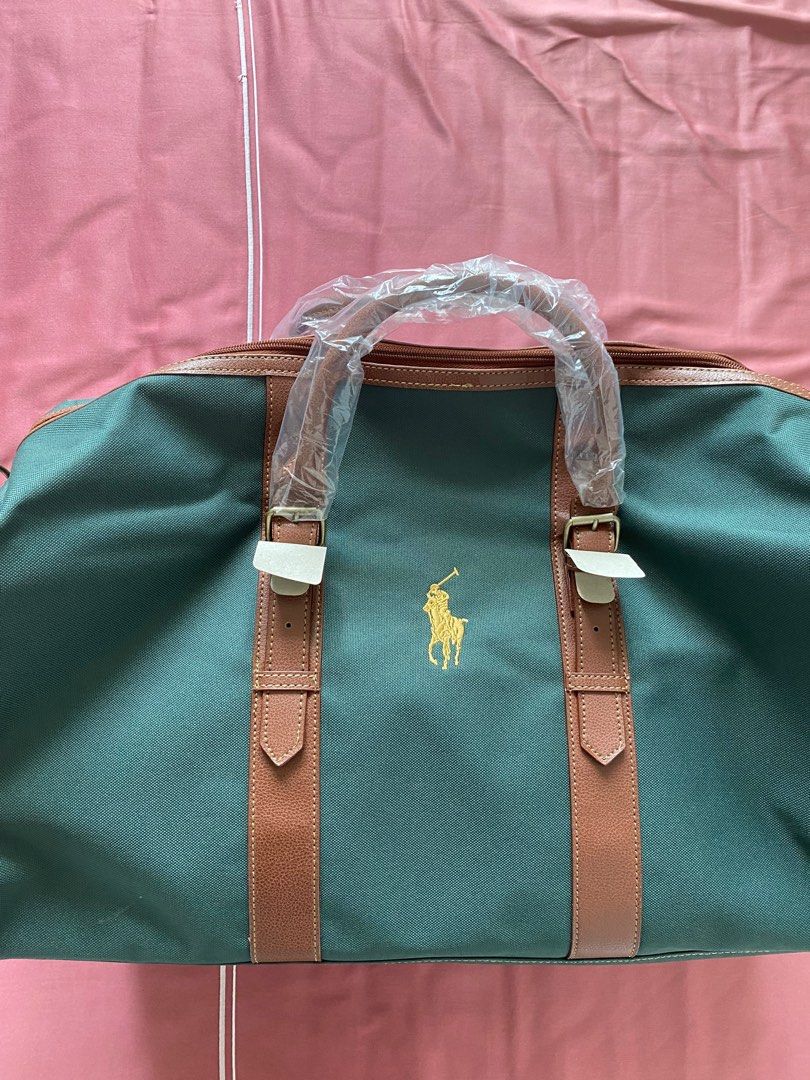 Green polo duffle bag outlet