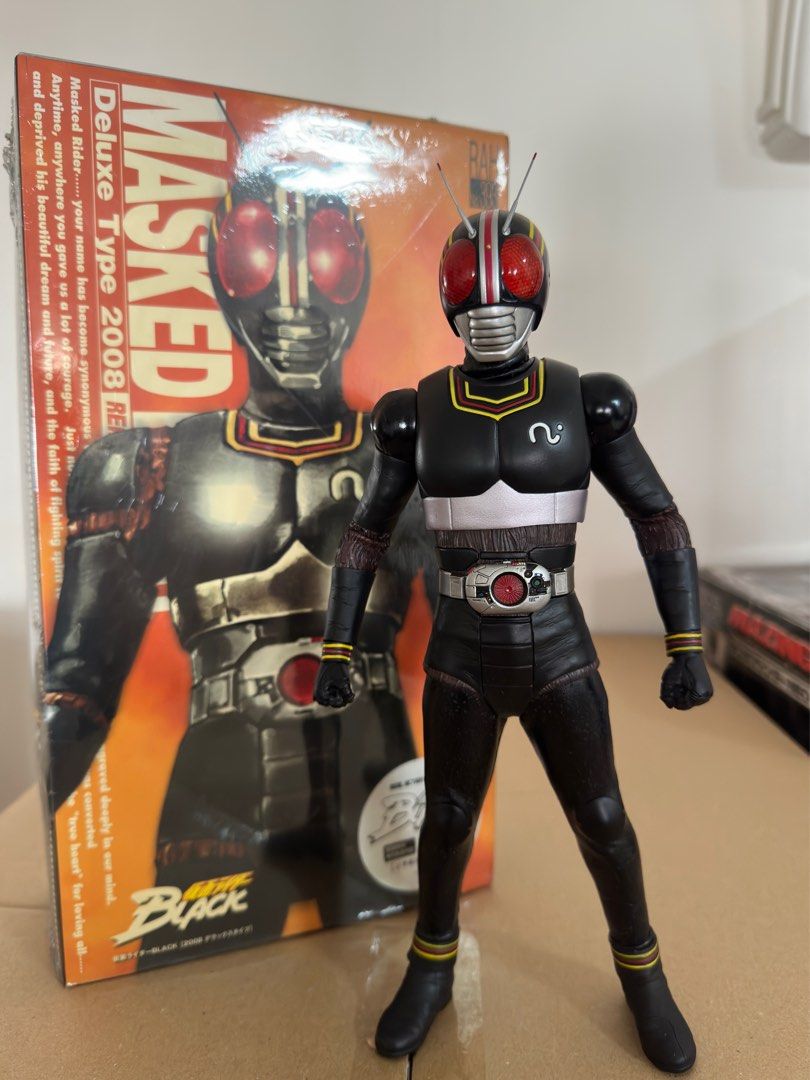 [RARE] Medicom Real Action Heroes RAH no.393 Masked Rider Black Deluxe Type  2008